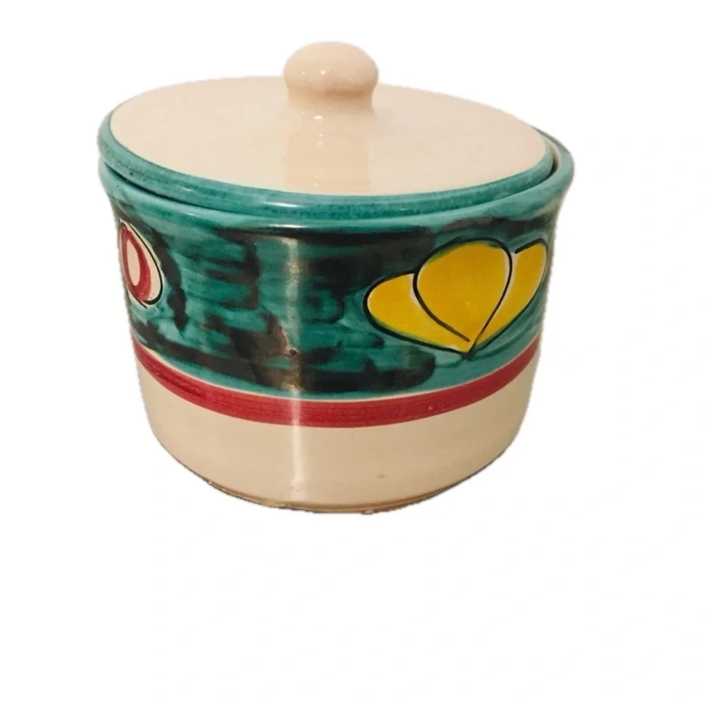 Lamas Italian Pottery Sugar Bowl clay pot